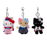 Sanrio x And St 10C REPIPI BLACKxSILVER Hello Kitty plush keychain